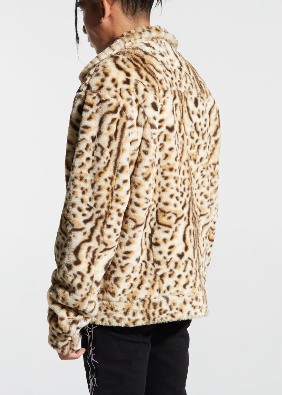 Rapture Leopard Overcoat (Light Brown)