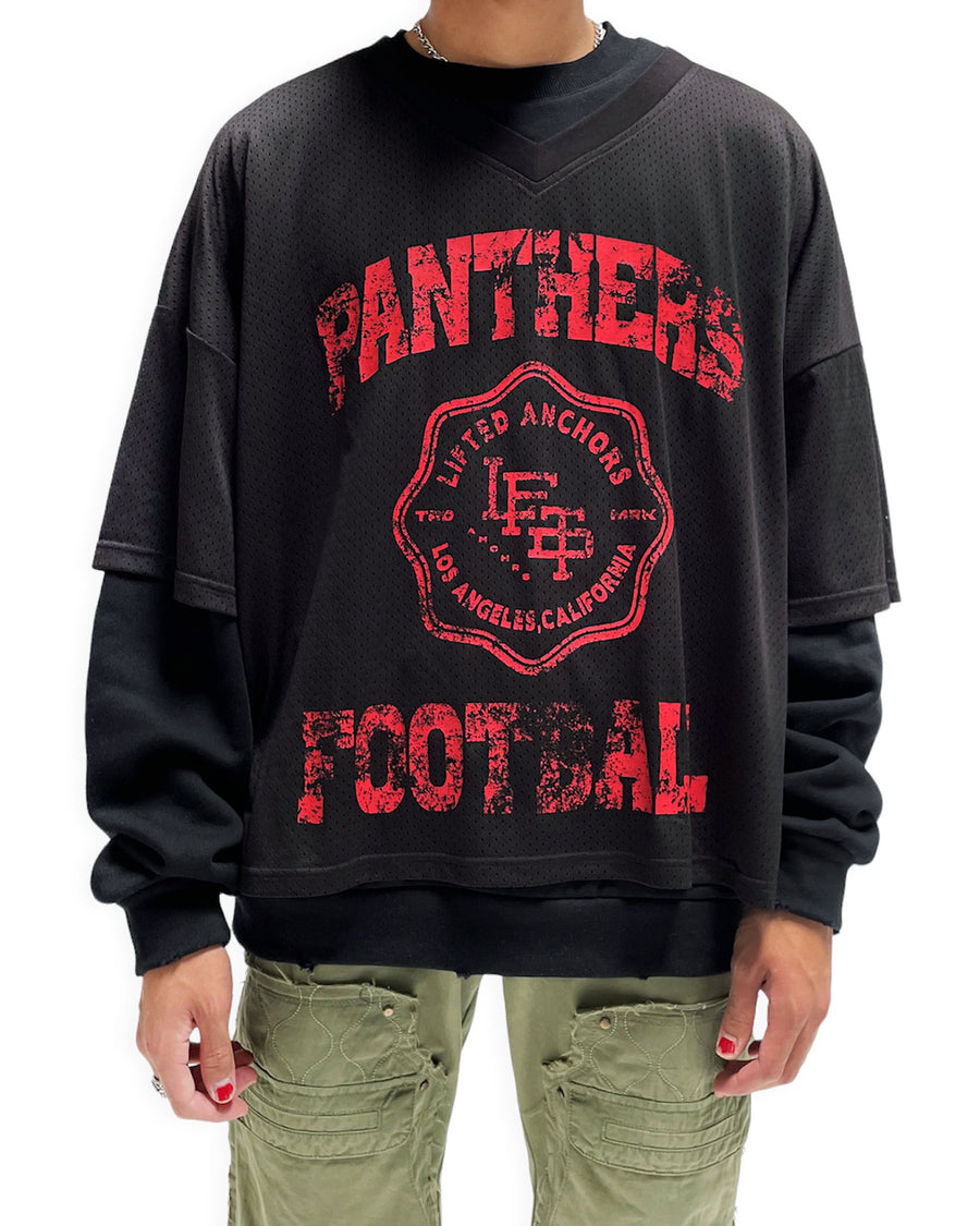 "Panthers" 2-Piece Jersey (Black/Red)