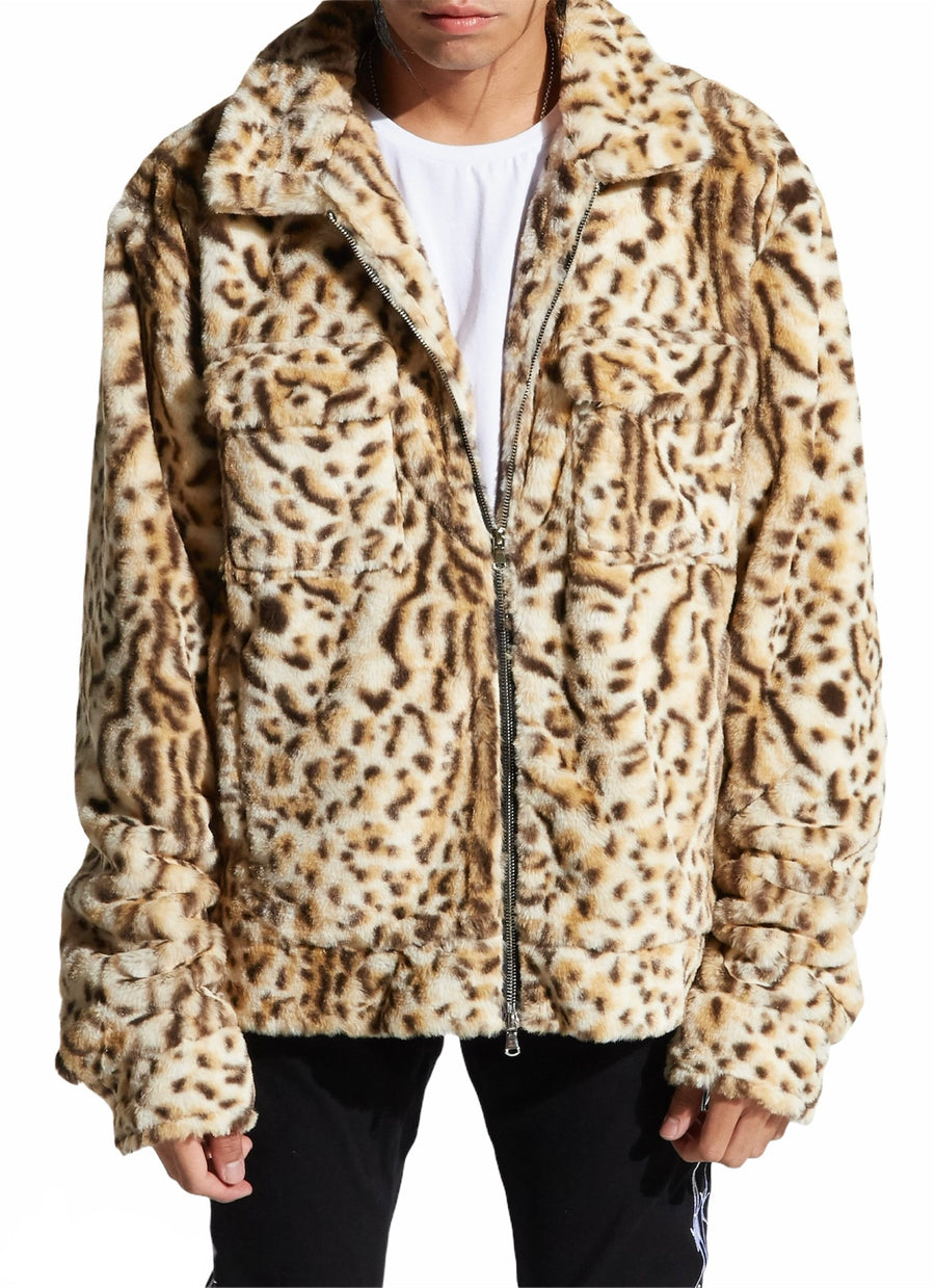 Rapture Leopard Overcoat (Light Brown)